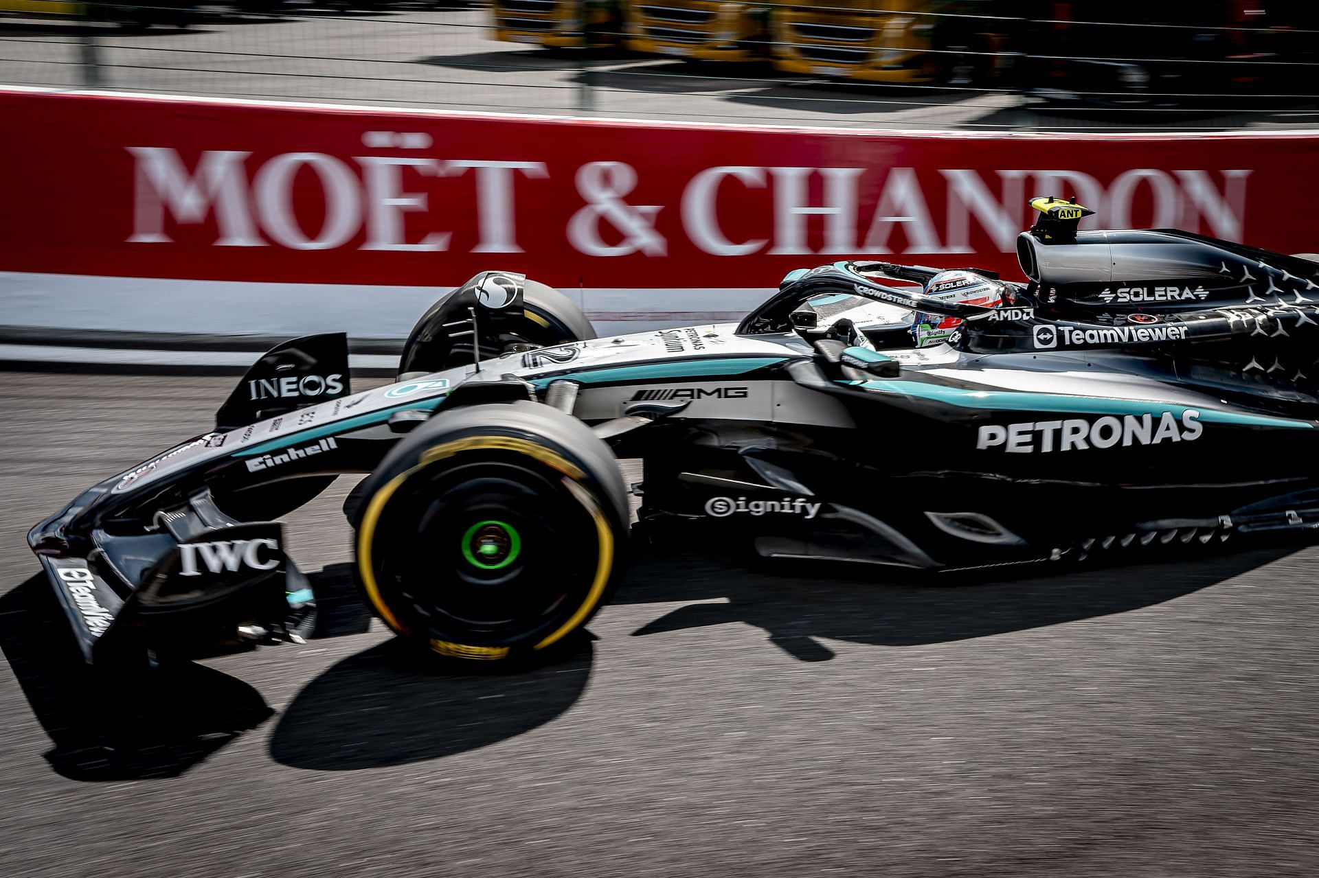 Kimi Antonelli of Mercedes in the Belgian sprint race at Circuit Spa Francorchamps. Source: Getty
